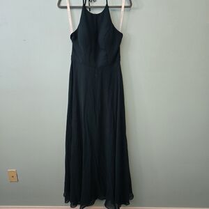 Chic Dark Green Halter Maxi Dress